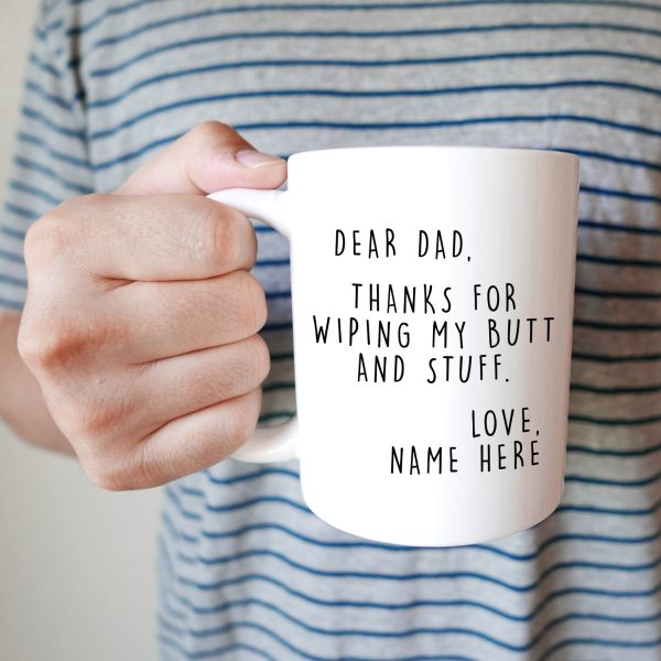 Personalized Fathers Day Gift From Daughter Custom Dad Mug From Son From Kids From Wife From Baby Girl Fathers Day Gag Gift Dad Mug 1209-01