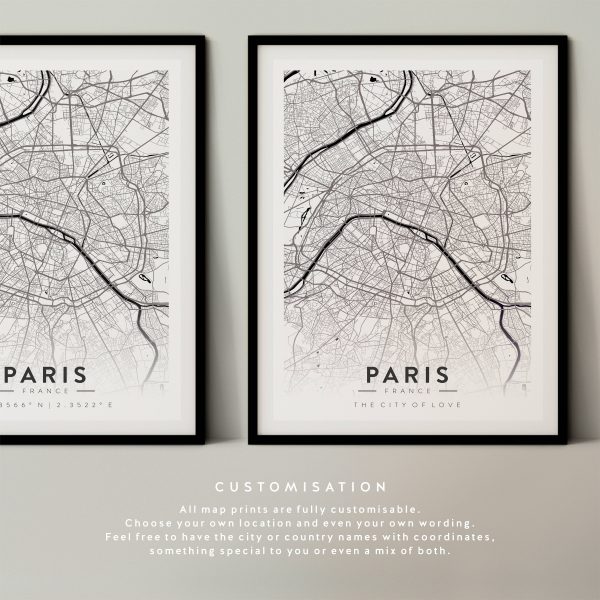 Custom Map Prints, Any Location, 3 for 2 Offer, – City Print, City Map, Map Print, Map Print, Map Print Poster, Custom Map