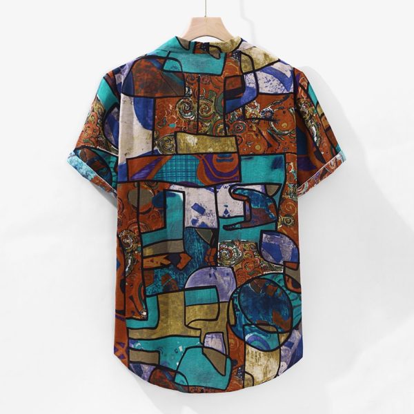 Beach Hawaiian Shirt | Men’s Short Sleeve Button Up Shirt | Shirt for Men | Size Small to XL | Fashion Shirt | Unique Pattern | Viscose