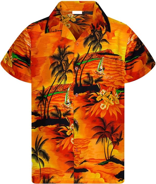 1980s Hawaiian shirt for holiday party tropical aloha