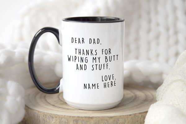 Personalized Fathers Day Gift From Daughter Custom Dad Mug From Son From Kids From Wife From Baby Girl Fathers Day Gag Gift Dad Mug 1209-01