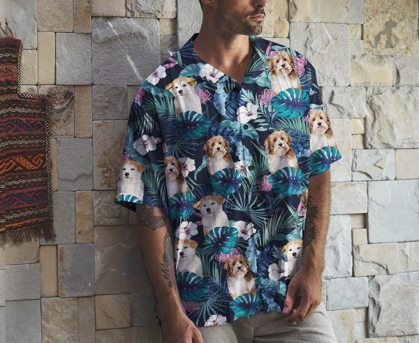 Create Your Own Custom Hawaiian Shirt and Short with Your Dog Face, Personalized Pet Face Hawaii Style