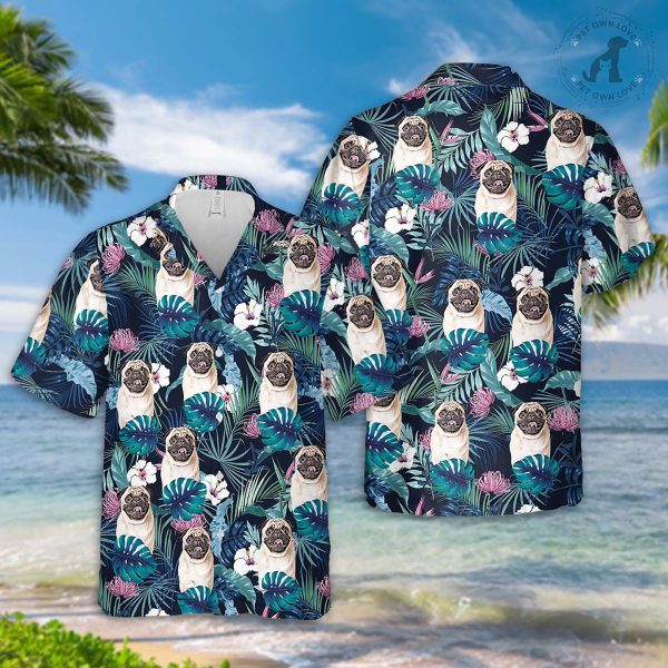 Create Your Own Custom Hawaiian Shirt and Short with Your Dog Face, Personalized Pet Face Hawaii Style