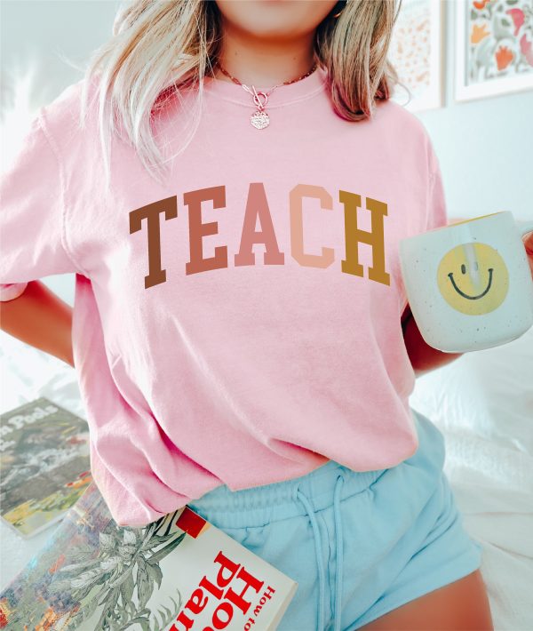 Comfort Colors® Teach Shirt, Cute Teacher Shirt, Teacher Appreciation, Back to School Shirt, Elementary School Teacher Shirt, New Teacher