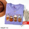 Fall Coffee Shirt, Pumpkin Spice Halloween Shirt Comfort Colors®, Vintage Halloween Sweatshirt for Women